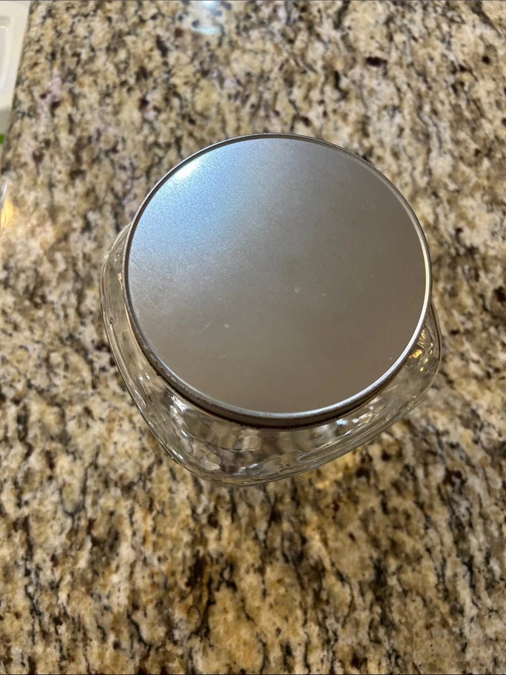 Glass Pantry Storage Jar with Metal Lid - Clear